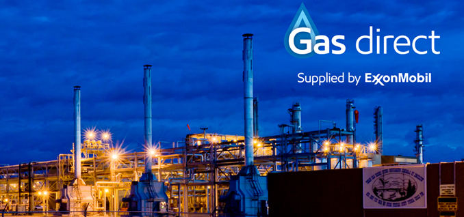 Gas direct, supplied by ExxonMobil