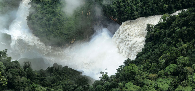 Natural waterfall